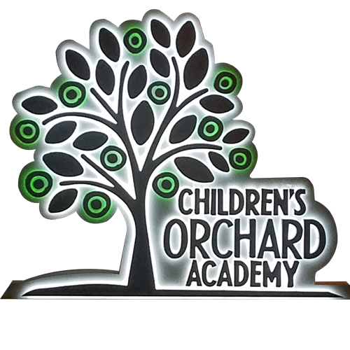 Children's Orchard Academy sign