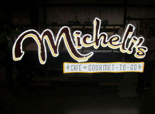 Photo of Micheli's contour channel sign