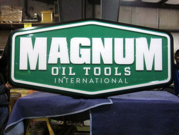 Photo of Magnum Oil Tools Pan Formed Sign