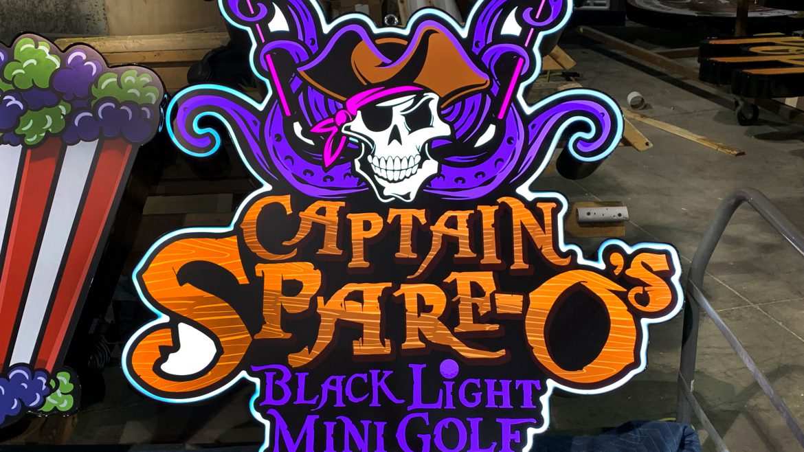 Captain Spare-O’s Black Light Mini Golf