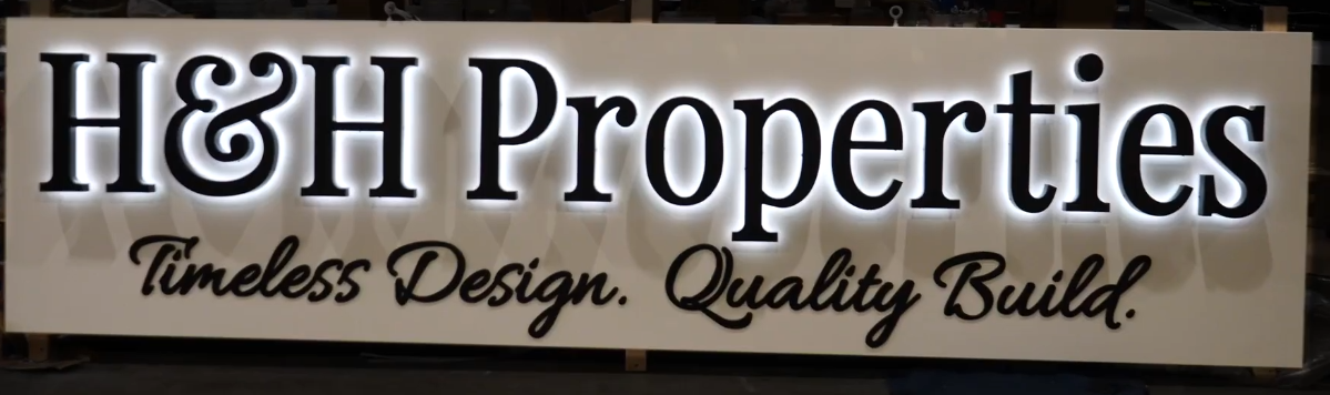 Structurally Bonded Reverse Channel Signs